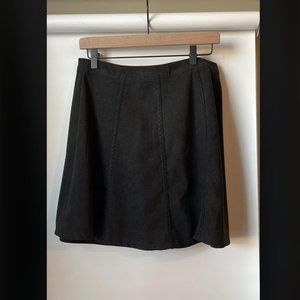 Black Suede Skirt